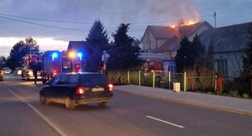 Ryki - Pożar na ul. Słowackiego, fot. Patryk Błachnio