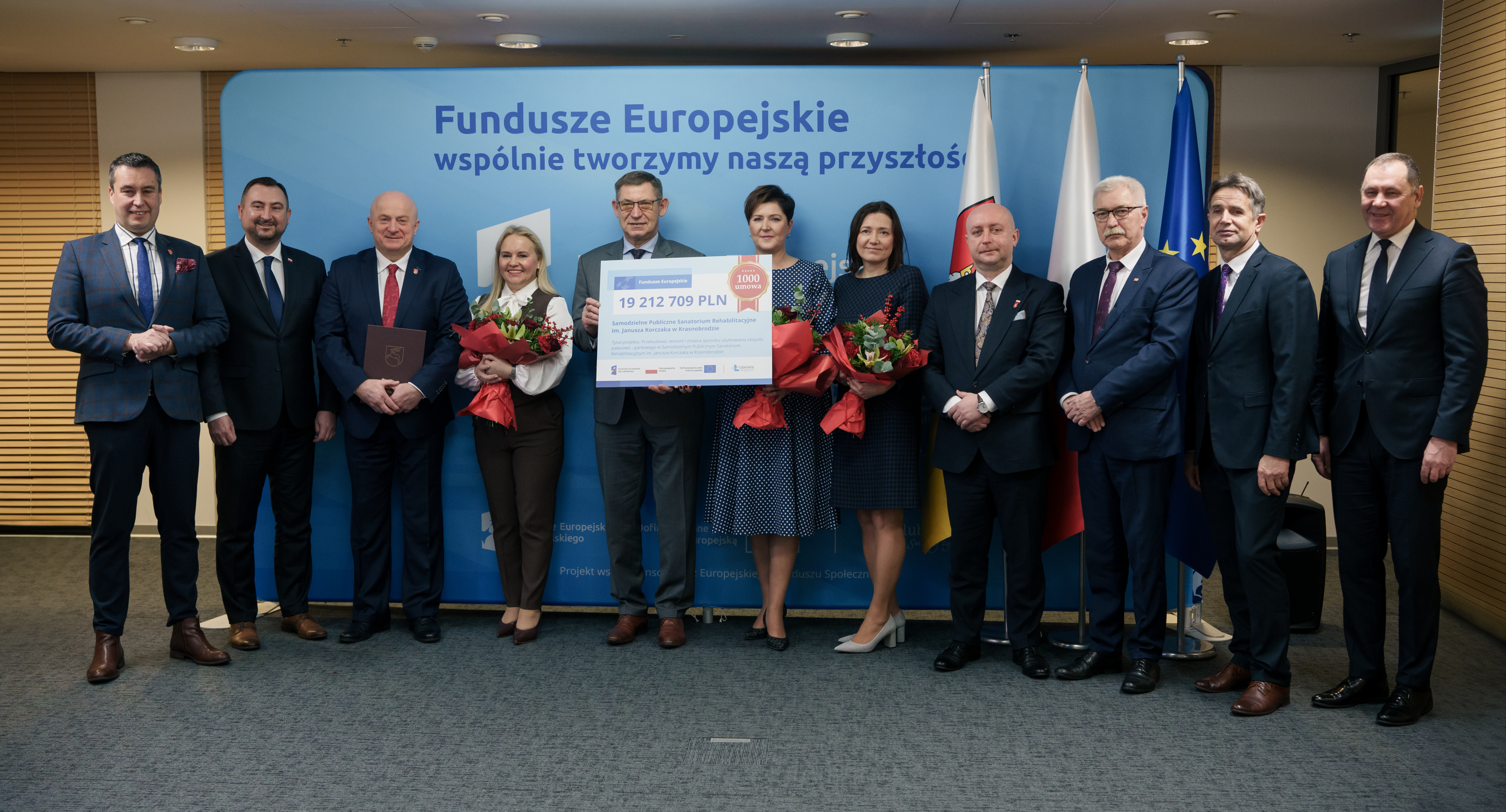 Uroczyste podpisanie 1000. Umowy w ramach programu Fundusze Europejskie dla Lubelskiego w dniu 23 grudnia 2024 r., fot. Łukasz Frączek, UMWL.