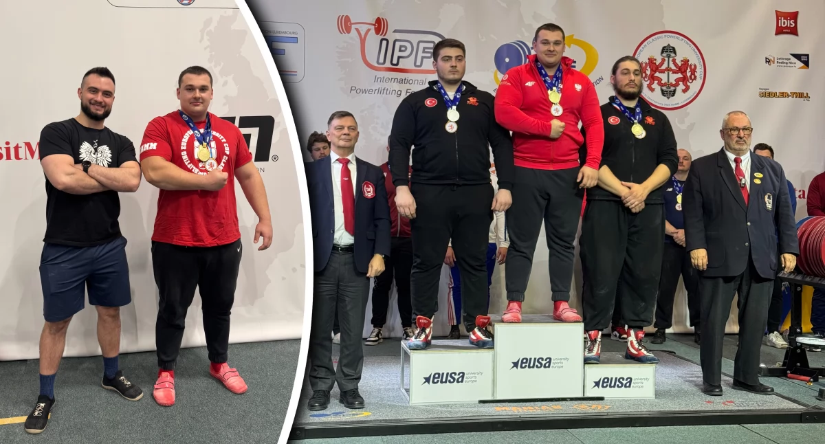 Sporty siłowe, Polski siłacz zdominował Europę Marzysz rekordem złotem! - zdjęcie, fotografia