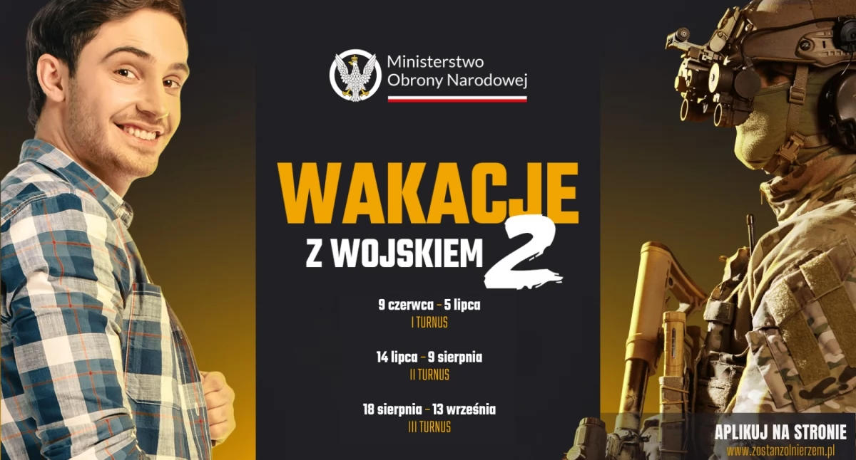 Społeczeństwo, Miasto Dęblin informuje nabór programu „Wakacje wojskiem” - zdjęcie, fotografia