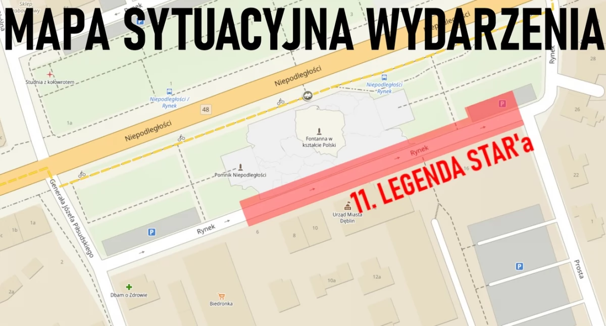 Wydarzenia Kulturalne, Utrudnienia ruchu Dęblinie Ulica Rynek zostanie zamknięta - zdjęcie, fotografia