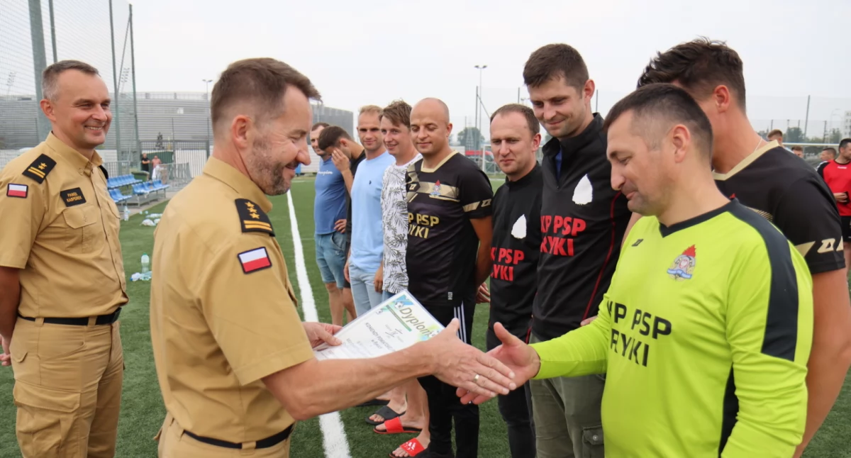 Sporty siłowe, blisko medalu Strażacy miejscu województwie - zdjęcie, fotografia