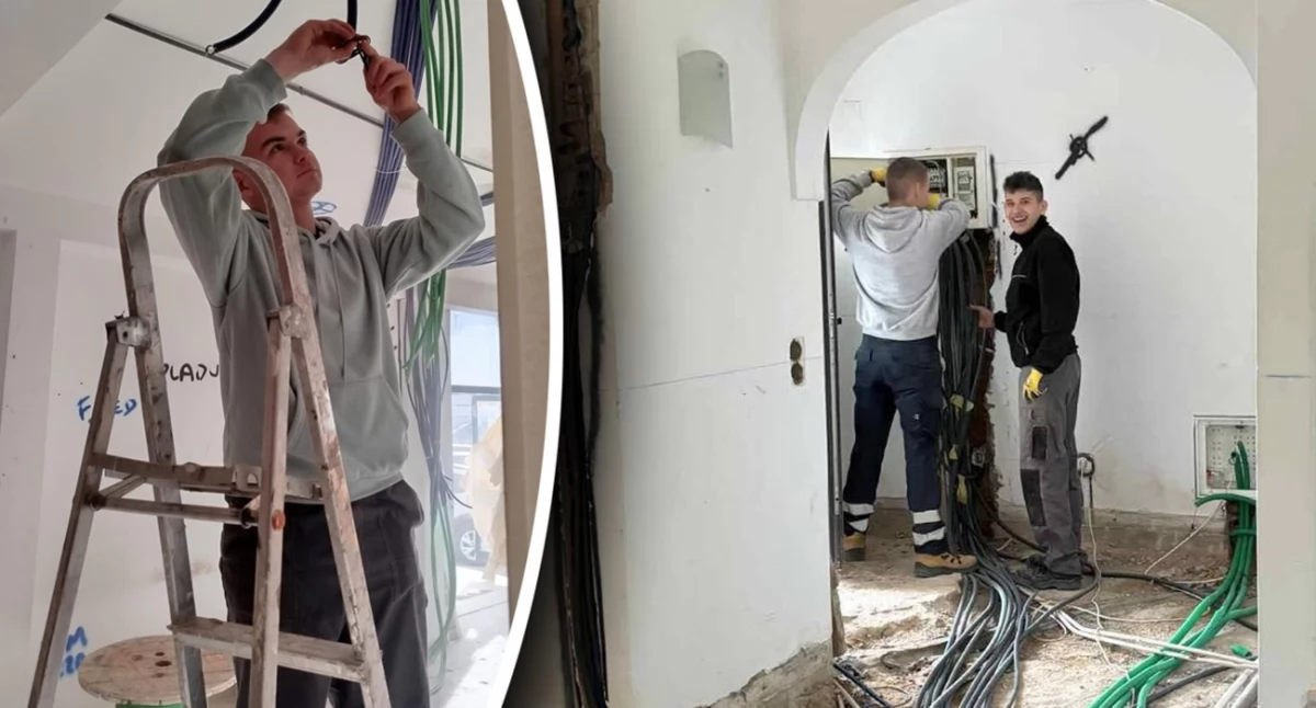 Szkoły i Przedszkola, Zobacz uczniowie Dęblina podbijają Portugalię podczas praktyk! - zdjęcie, fotografia