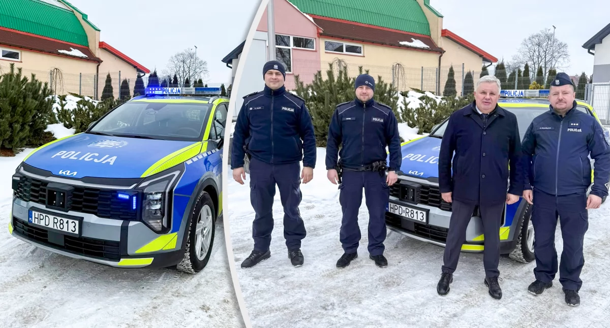 Zdjcie: Gmina Kłoczew razem z Policją inwestuje w bezpieczeństwo mieszkańców. Do służby patrolowej na terenie gminy trafił nowy samochód Kia Sportage, który będzie wykorzystywany przez dzielnicowych Komendy Powiatowej Policji w Rykach