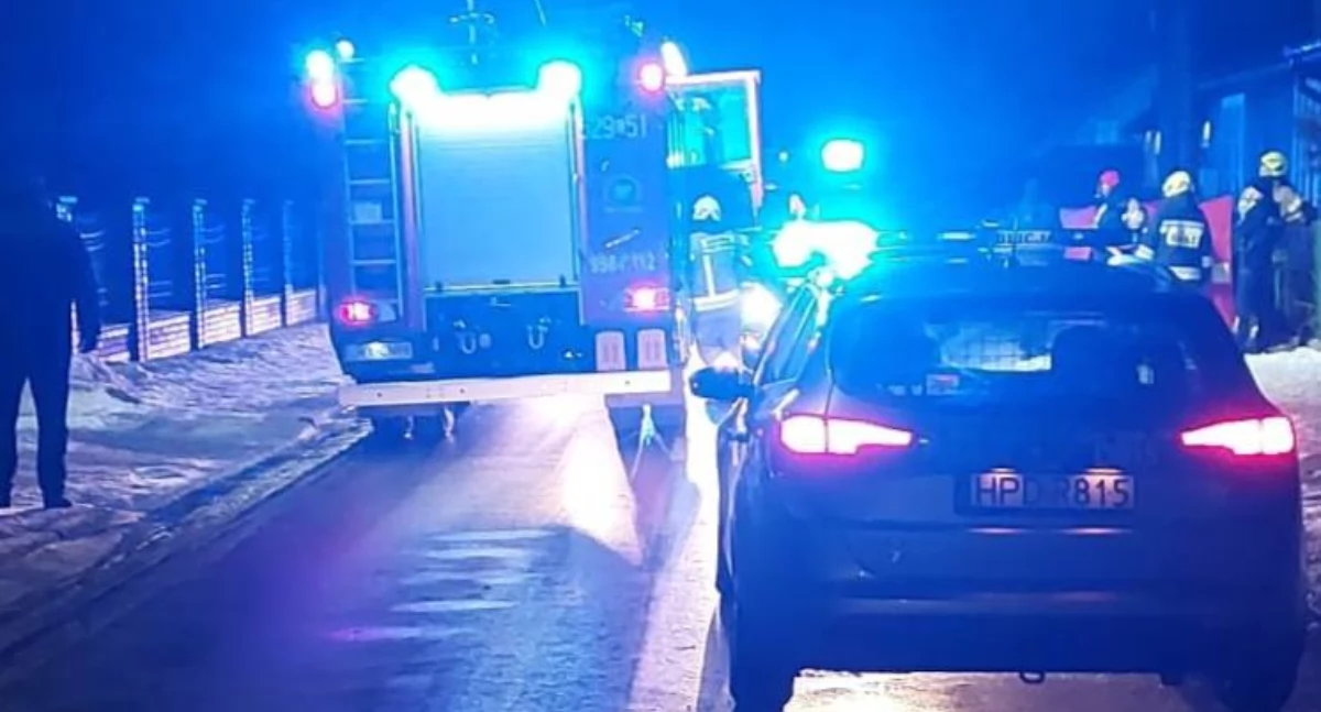 Wypadki Drogowe, Tragiczny wypadek Dęblinie żyje pieszy - zdjęcie, fotografia