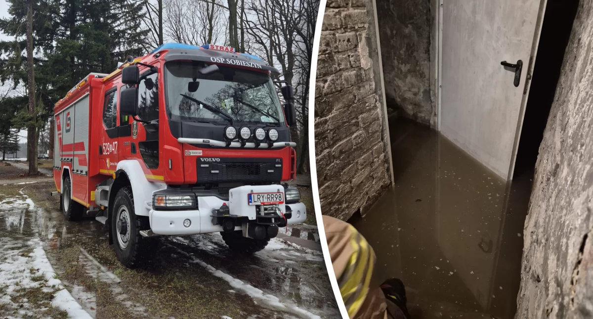 Interwencje Straży i Policji, Zalana szkolna kotłownia Placówka dziękuje strażakom interwencję - zdjęcie, fotografia