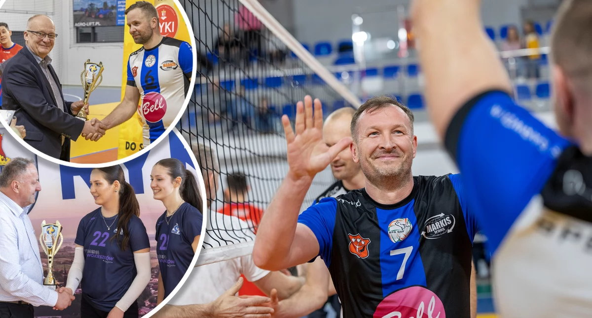 Siatkówka, Zacięta walka Amatorskiej Lidze Siatkówki powiat rycki podium [ZDJĘCIA] - zdjęcie, fotografia