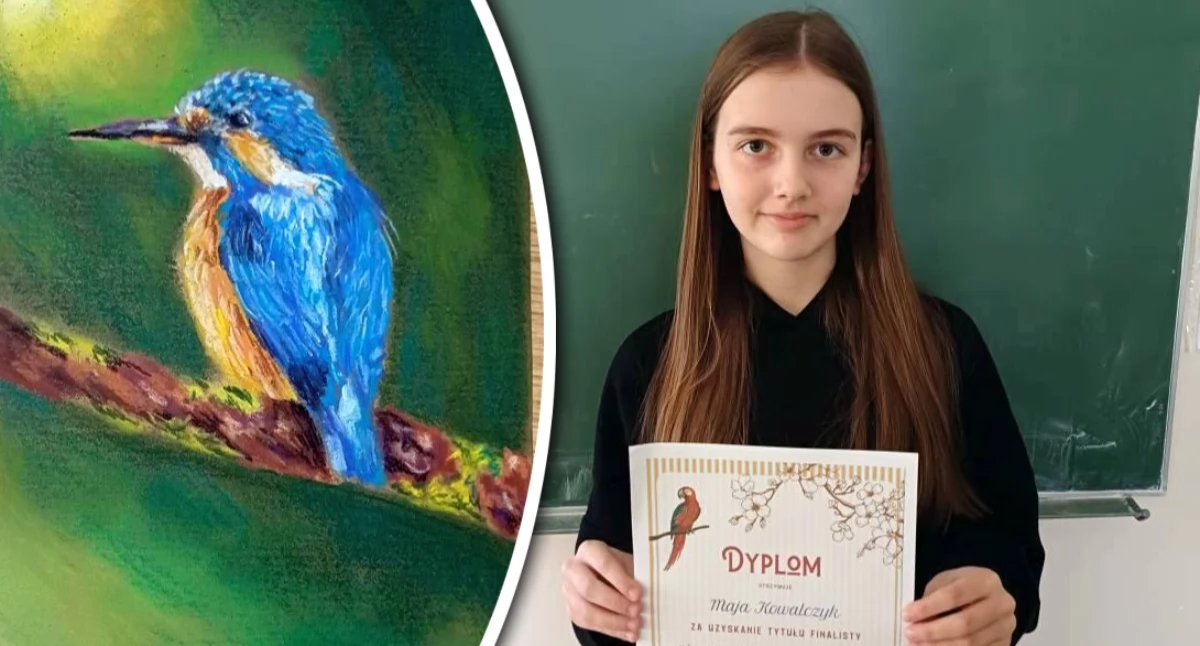 Szkoły i Przedszkola, Kowalczyk gronie finalistów międzynarodowego konkursu plastycznego - zdjęcie, fotografia