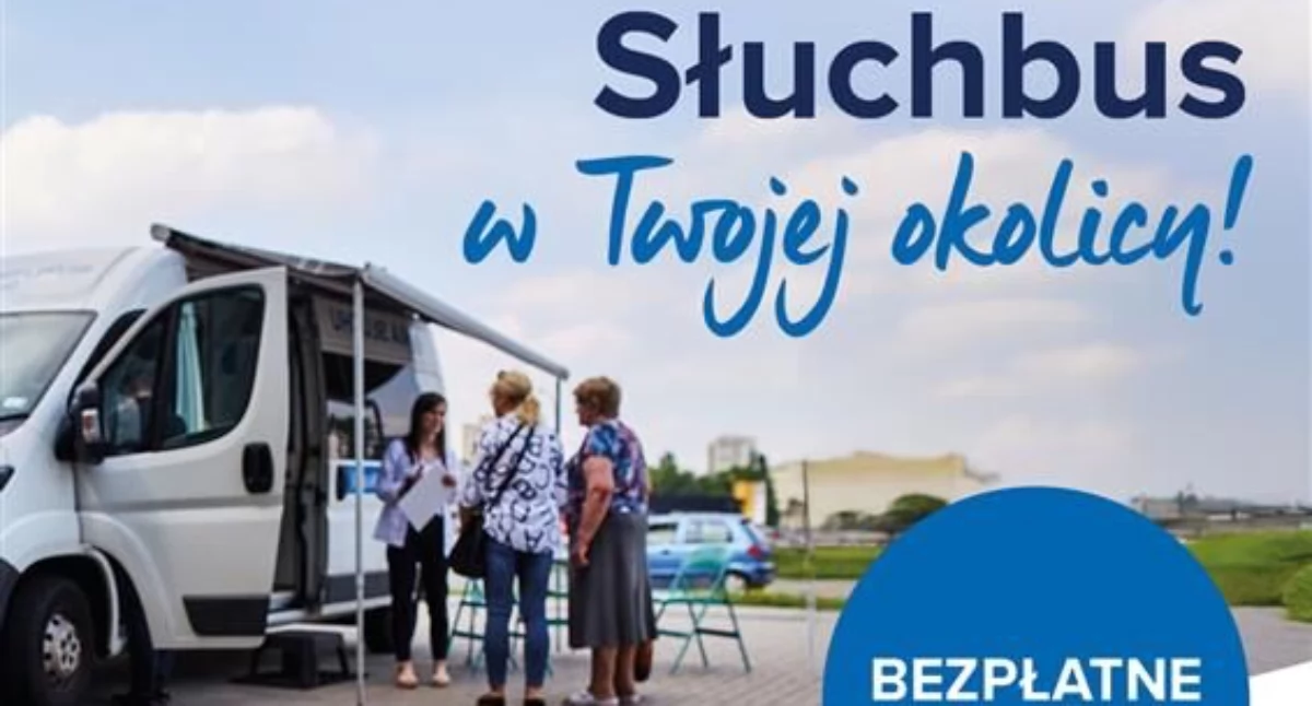 Społeczeństwo, Bezpłatne badanie słuchu Kłoczewie mobilnym Słuchobusem - zdjęcie, fotografia