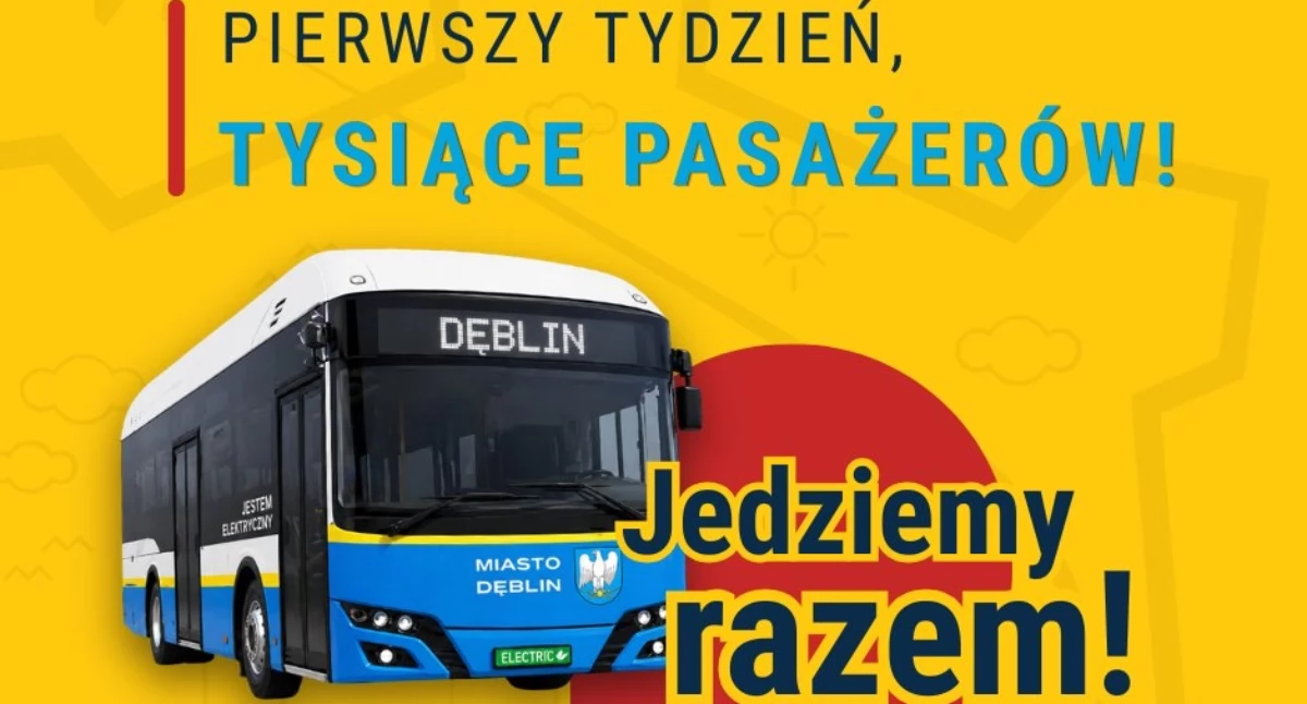 Władze Dęblina zaznaczają, że pierwszy tydzień to dopiero start nowego systemu. Już teraz widać, że komunikacja miejska została dobrze przyjęta przez mieszkańców.