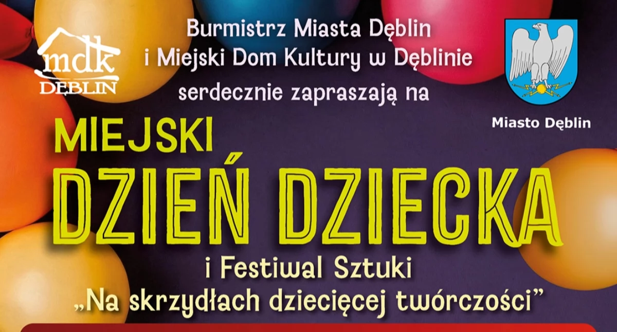 Wydarzenia Kulturalne, planów Miejski Dzień Dziecka Dęblinie zaprasza całe rodziny - zdjęcie, fotografia
