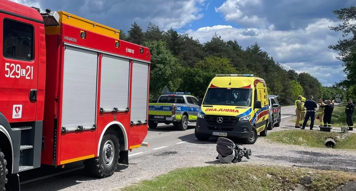 Zdjęcie: Do akcji poszukiwawczej skierowano kilka jednostek OSP oraz policję i zespół ratownictwa medycznego