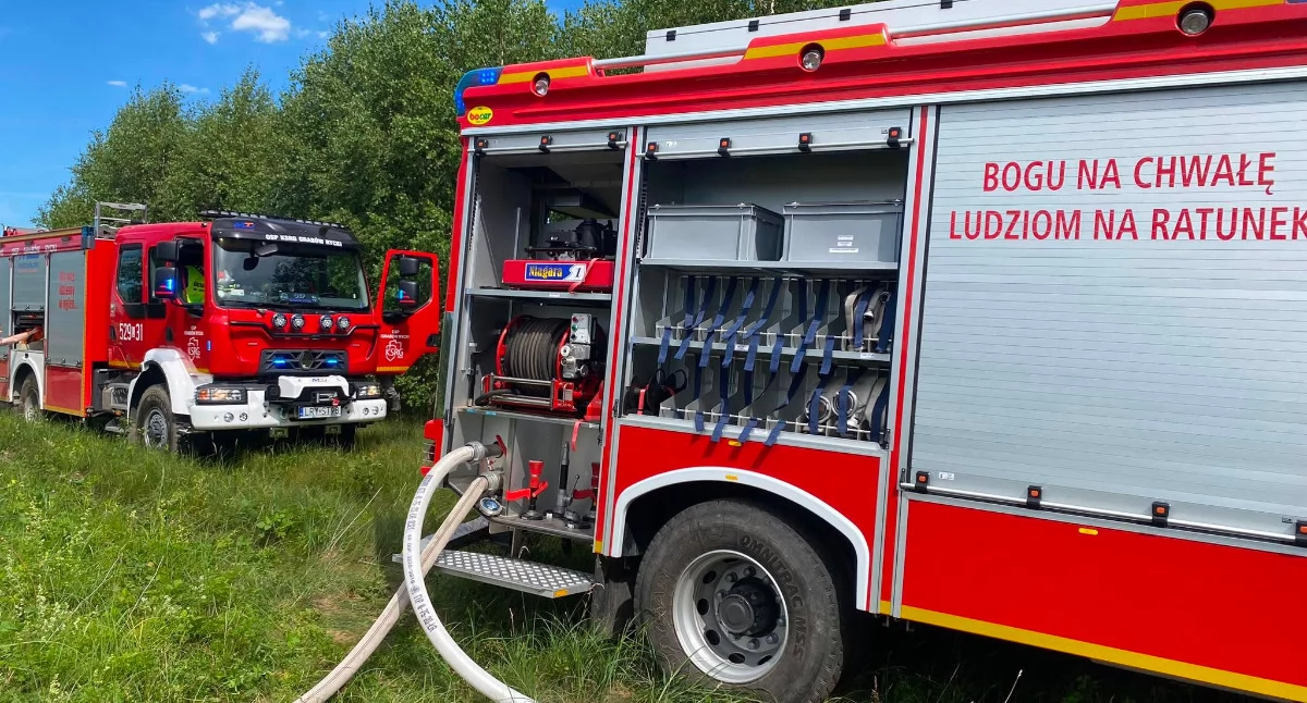 Straż i Policja, Paliło torach Straż apeluje ostrożność - zdjęcie, fotografia