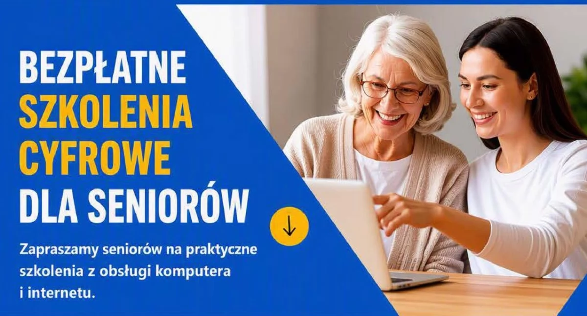 Społeczeństwo, Bezpłatne szkolenie komputerowe seniorów Kłoczewie - zdjęcie, fotografia