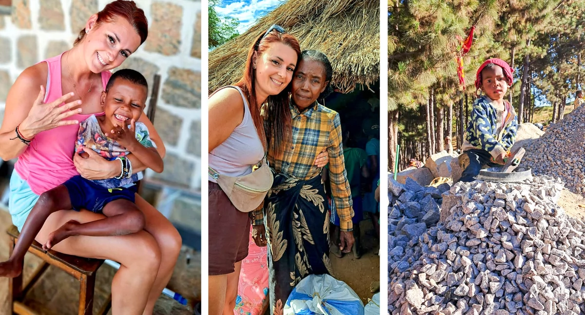 Społeczeństwo, Mieszkanka powiatu ryckiego Madagaskarze „Te dzieci powinny chodzić szkoły pracować kamieniołomach” - zdjęcie, fotografia