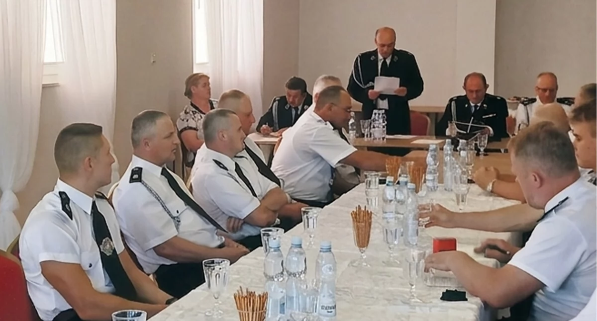 Straż i Policja, Ryszard Piotrowski ponownie prezesem gminnych struktur Nowodworze - zdjęcie, fotografia