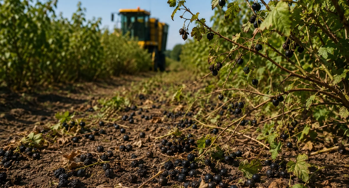 Rolnictwo, Owoce ugotowały krzakach Plantatorzy porzeczek liczą straty - zdjęcie, fotografia