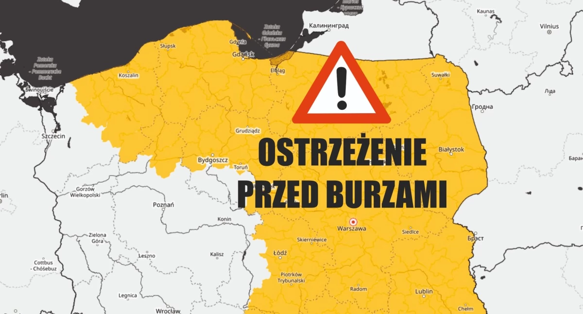 Komunikaty i Alerty, ostrzega przed burzami powiecie ryckim możliwy silny wiatr - zdjęcie, fotografia