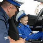 Michał, jak dorośnie, chce zostać policjantem