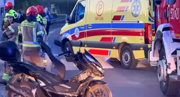 Niebezpieczne zdarzenie na Łukowskiej w Rykach. Interweniowały służby ratunkowe