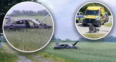 Porzucił roczną córkę w obcym aucie, dachował Audi i wpadł w ręce policji. 24-latek trafi za kratki